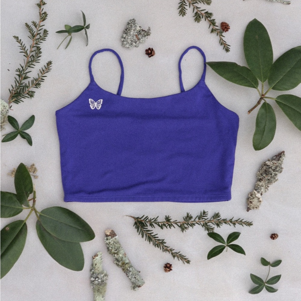 Purusha People The Path purple bra top small
